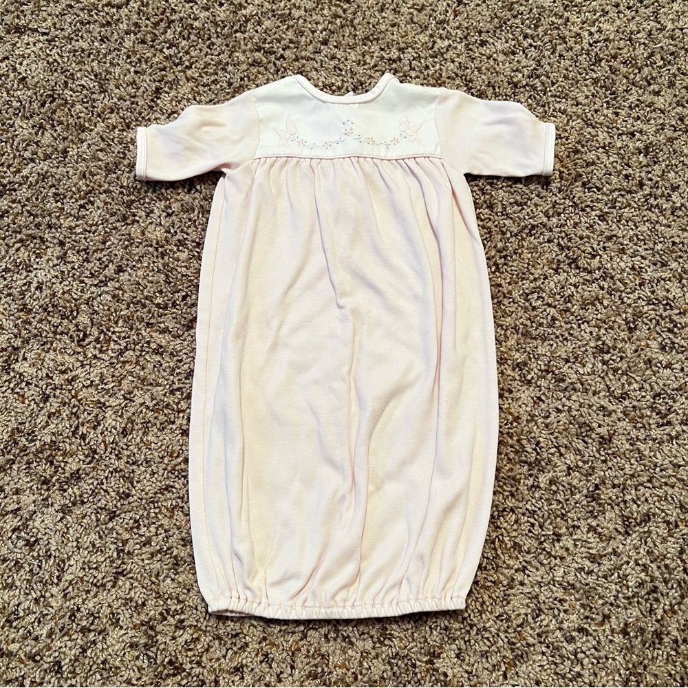 Pastel Pink Baby Gown by Auraluz